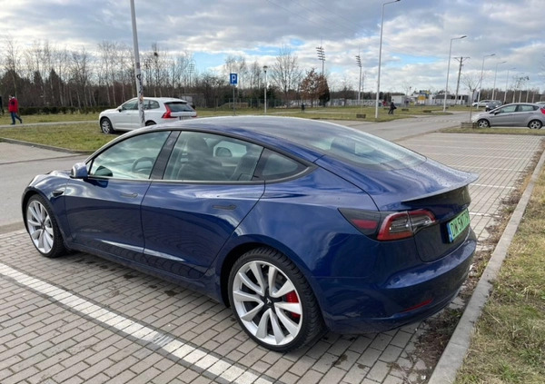 Tesla Model 3 cena 185000 przebieg: 43000, rok produkcji 2022 z Wrocław małe 56